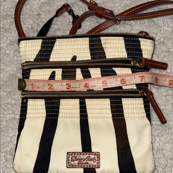 Dooney Burke Zebra Print Crossbody Bag - Picture 7 of 8